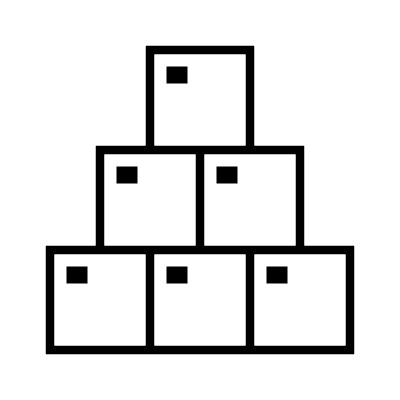 stacked boxes icon
