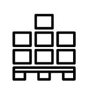 stacked packages icon